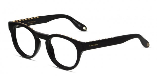 Givenchy GV0007 Shiny Black/Gold Prescription Eyeglasses