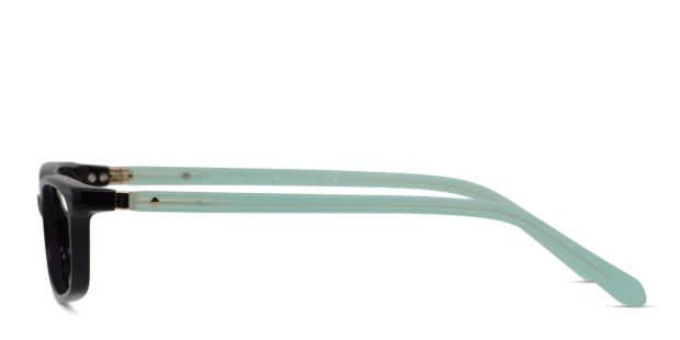 Kate Spade Agneta Shiny Black/Teal Prescription Eyeglasses display picture 3