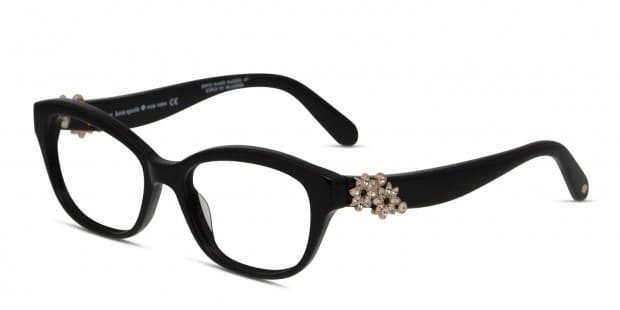 Kate Spade Amelina Shiny Black Prescription Eyeglasses