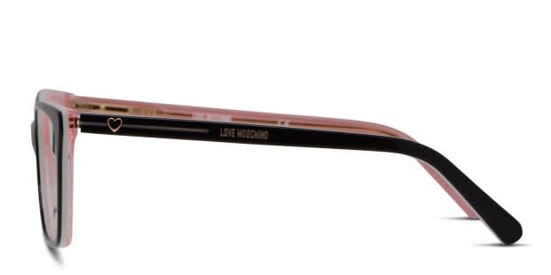 Moschino Love MOL547 Black/White/Pink Prescription Eyeglasses