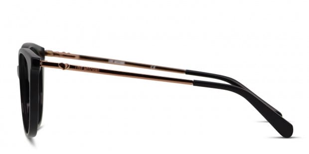 Moschino Love MOL549 Shiny Black/Rose Gold Eyeglasses | Includes