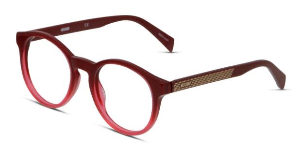 Moschino MOS518 Red/Clear Eyeglasses | Includes FREE Rx Lenses