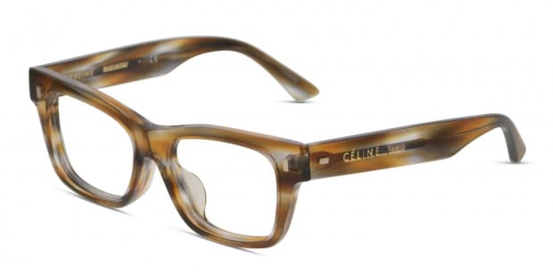 Celine CL50011F Brown/Gray/Clear Prescription Eyeglasses