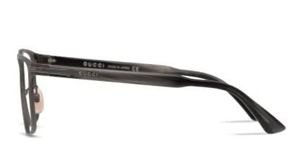 Gucci GG0070O Gunmetal glasses - Gunmetal / Gray - Side View