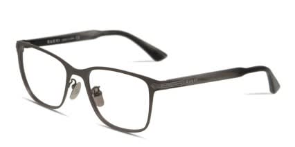 Gucci GG0070O Gunmetal glasses - Gunmetal / Gray - Angle View