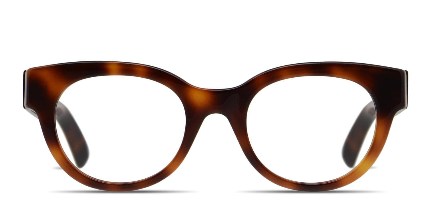 Gucci GG0209O Brown/Tortoise glasses - Brown / Tortoise - Frontal View