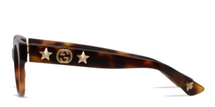 Gucci GG0209O Brown/Tortoise glasses - Brown / Tortoise - Side View