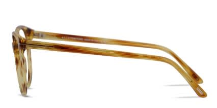 Tom Ford TF5544-B Tortoise/Yellow/Clear glasses - Tortoise / Yellow / Clear - Side View