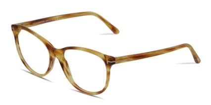 Tom Ford TF5544-B Tortoise/Yellow/Clear glasses - Tortoise / Yellow / Clear - Angle View