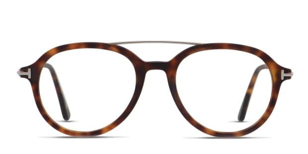 Tom Ford TF5609-B Brown/Tortoise/Silver Prescription Eyeglasses