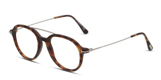 Tom Ford TF5609-B Brown/Tortoise/Silver Prescription Eyeglasses Tom Ford TF5609-B Brown/Tortoise/Silver Prescription Eyeglasses