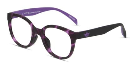 Adidas AOR002O Purple/Tortoise/Black glasses - Purple / Tortoise / Black - Angle View