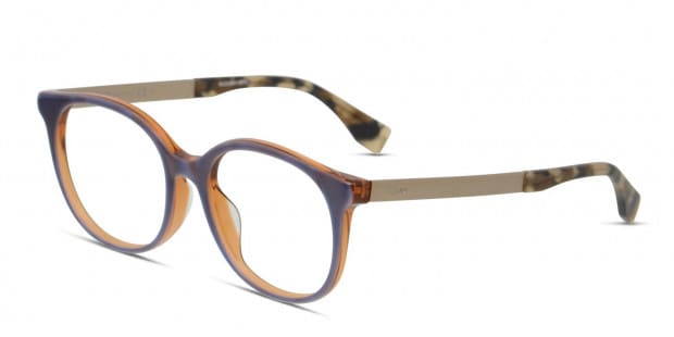 FENDI フェンディ FF0096/F DXI Eyeglass Frames Havana NEW FENDI FF 0096/F DVO HAVANA GOLD EYEGLASSES AUTHENTIC