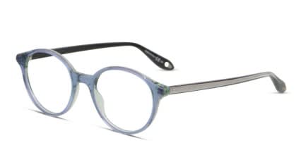 Givenchy GV0075 Blue/Green/Clear/Silver glasses - Blue / Green / Clear / Silver - Angle View