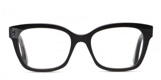 Jimmy Choo JC150 Shiny Black/Glitter Prescription Eyeglasses Jimmy Choo JC150 Shiny Black/Glitter Prescription Eyeglasses