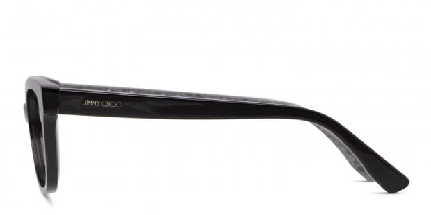 Jimmy Choo JC150 Shiny Black/Glitter Prescription Eyeglasses
