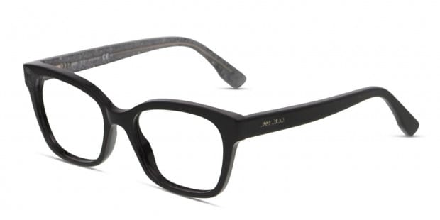 Jimmy Choo JC150 Shiny Black/Glitter Prescription Eyeglasses