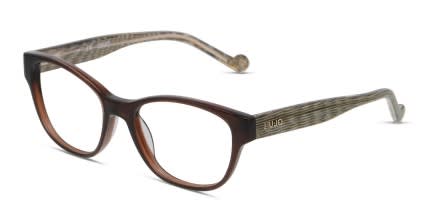 Liu Jo LJ2629 Brown, Gold glasses - Brown / Clear / Gold - Angle View