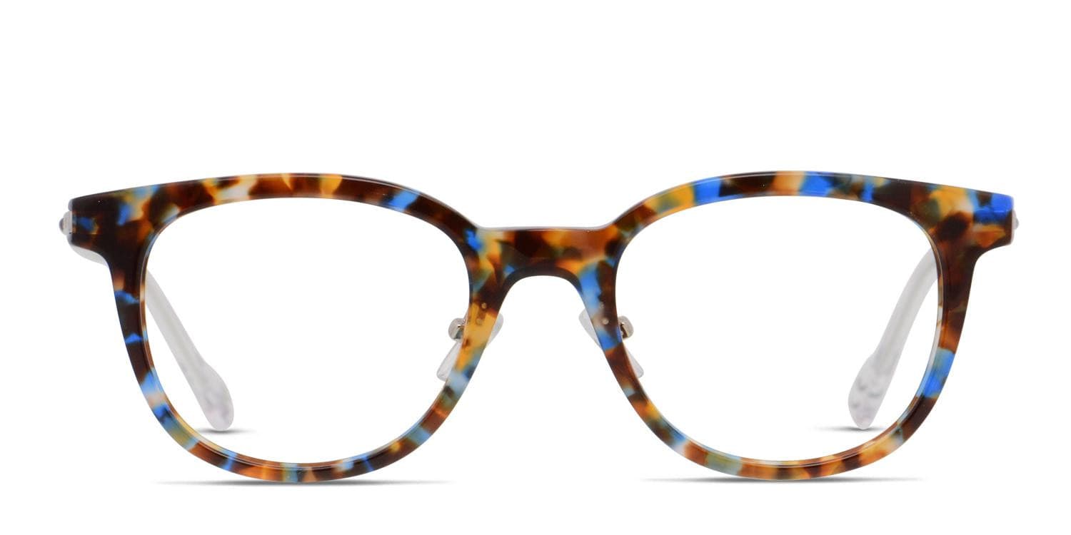 Adidas AOK003O Tortoise/Blue/Clear glasses - Tortoise / Blue / Clear - Frontal View