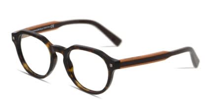 Ermenegildo Zegna EZ5128 Tortoise/Brown glasses - Brown / Tortoise - Angle View