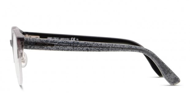 Jimmy Choo JC151 Gray Black Glitter Eyeglasses Includes FREE Rx