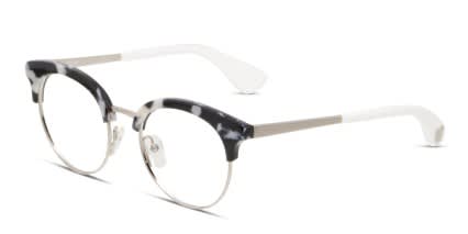 Moschino MOS514 Black/White/Tortoise/Silver glasses - Tortoise / Black / White / Silver - Angle View