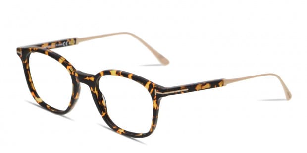 Tom Ford TF5484 Tortoise/Yellow/Gold Prescription Eyeglasses