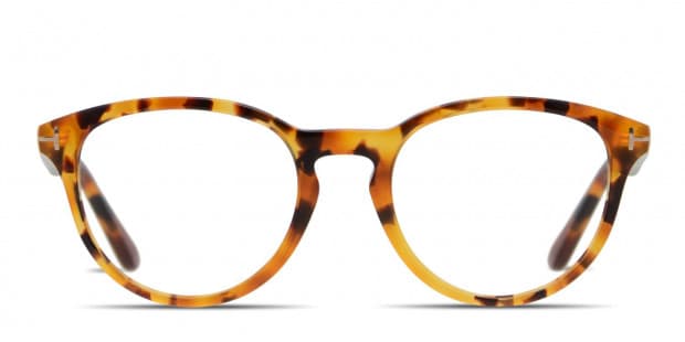 Tom Ford TF5556 B Tortoise Yellow Eyeglasses Includes FREE Rx Lenses