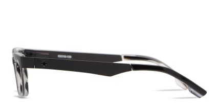 Spy Holden Black, Shiny Black glasses - Black / Shiny Black - Side View