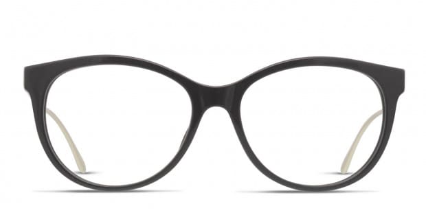 Hugo Boss x Boss 0894 Shiny Black Silver Eyeglasses Includes FREE Rx Lenses