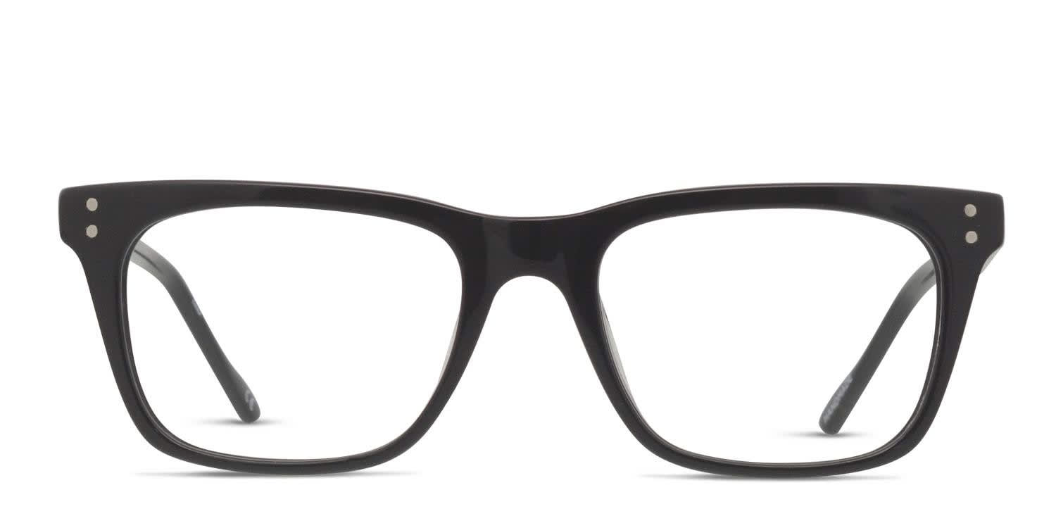 Le Specs The Mannerist Shiny Black glasses - Shiny Black - Frontal View