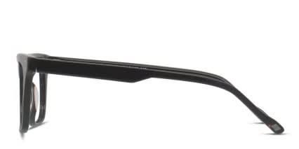 Le Specs The Mannerist Shiny Black glasses - Shiny Black - Side View