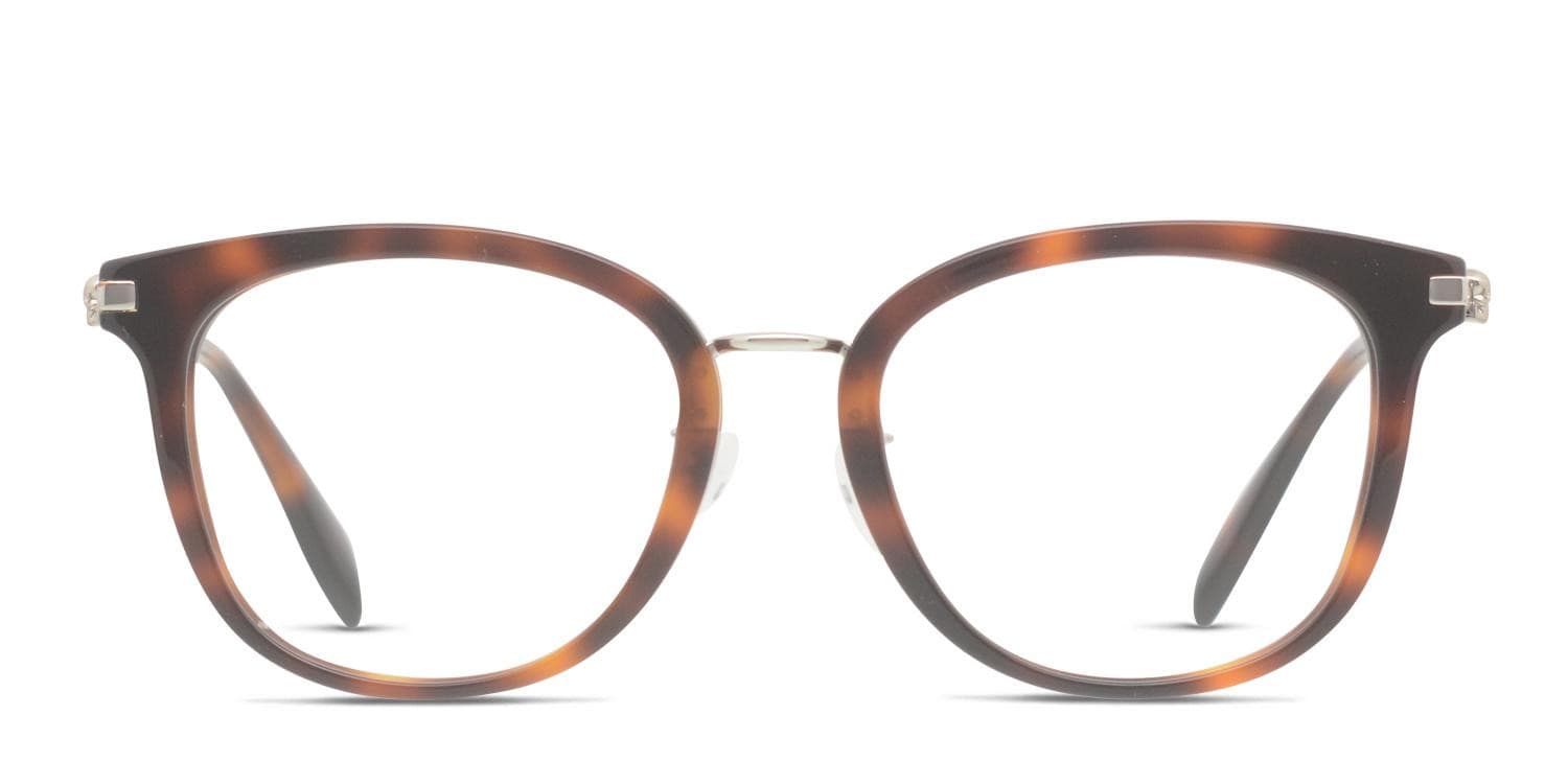 Alexander McQueen AM0176O Tortoise/Silver Prescription