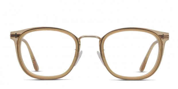 Tom Ford TF5568-K Brown/Clear/Gold Prescription Eyeglasses