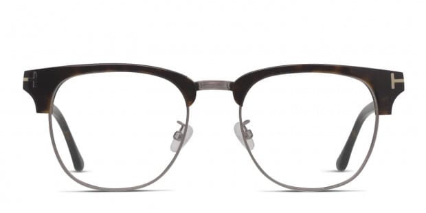 Tom Ford TF5654-K Brown/Tortoise/Gunmetal Prescription Eyeglasses
