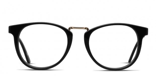 Calvin Klein CK18721 Shiny Black Gold Prescription Eyeglasses