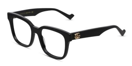 Gucci GG0958O Shiny Black glasses - Shiny Black - Angle View