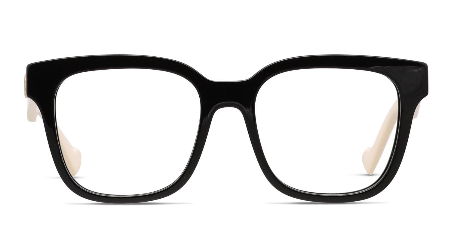 Gucci GG0958O Shiny Black/Beige glasses - Shiny Black / Beige - Frontal View