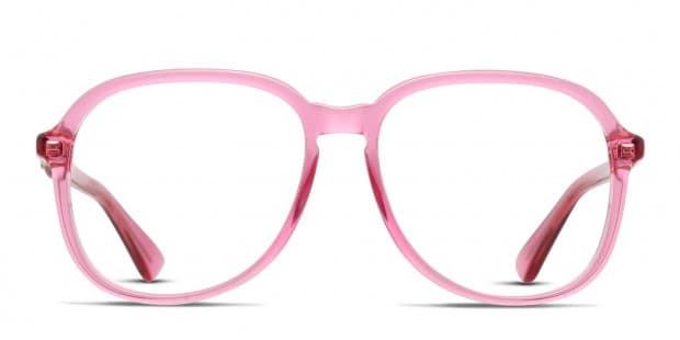 Gucci pink clear glasses best sale