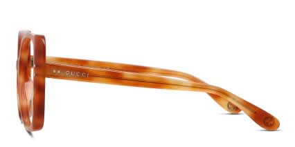 Gucci GG0473O Tortoise glasses - Tortoise - Side View