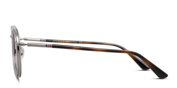 Gucci GG0393OK Gray/Gunmetal Eyeglasses | Includes FREE Rx Lenses