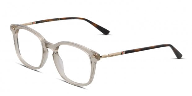 Gucci GG0390O Gray Clear Prescription Eyeglasses