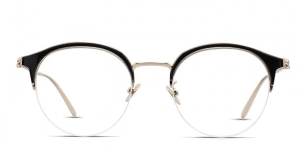Alexander McQueen AM0203OA Black/Gold Prescription Eyeglasses
