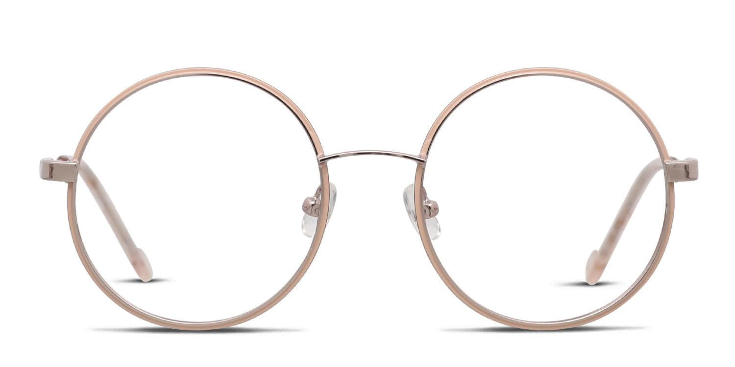 Liu Jo LJ2132 Pink, Rose Gold glasses - Pink / Rose Gold - Frontal View