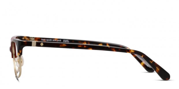 Kate Spade Adali Red Tortoise Gold Prescription Eyeglasses