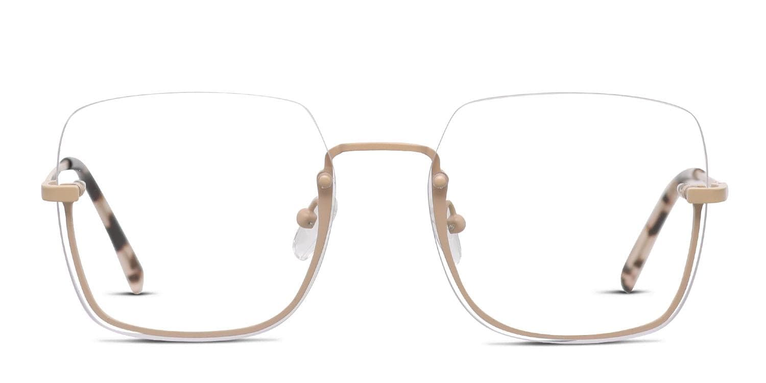 DKNY DK1001 Beige glasses - Beige - Frontal View
