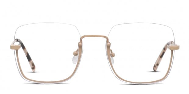 DKNY DK1001 Beige Eyeglasses | Includes FREE Rx Lenses