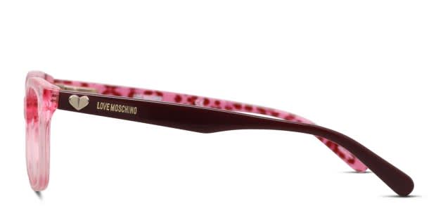 Moschino Love MOL517 Pink/Clear Eyeglasses | Includes FREE  display picture 3