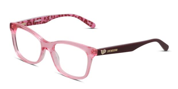 Moschino Love MOL517 Pink/Clear Eyeglasses | Includes FREE  display picture 3