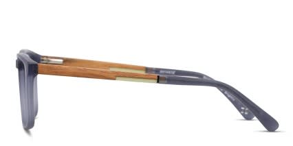Botaniq BIO-1010 Blue, Clear glasses - Blue / Clear - Side View